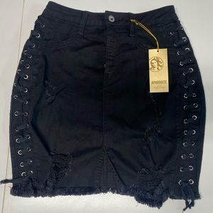 Aphrodite Black Stretchy Skirt